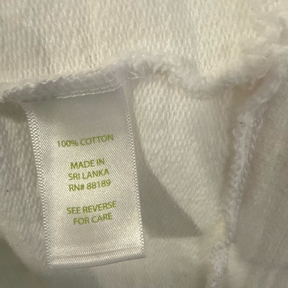 White Half-Zip Pullover Sweatshirt - Picture 3 of 12